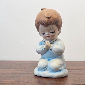 Vintage Lefton Japan Praying Boy Figurine - Ceramic Collectible